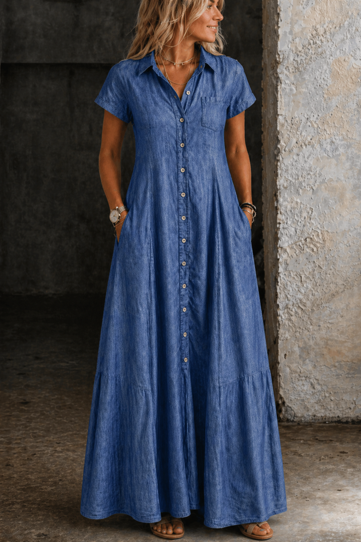 Lefèvre | Robe longue en denim