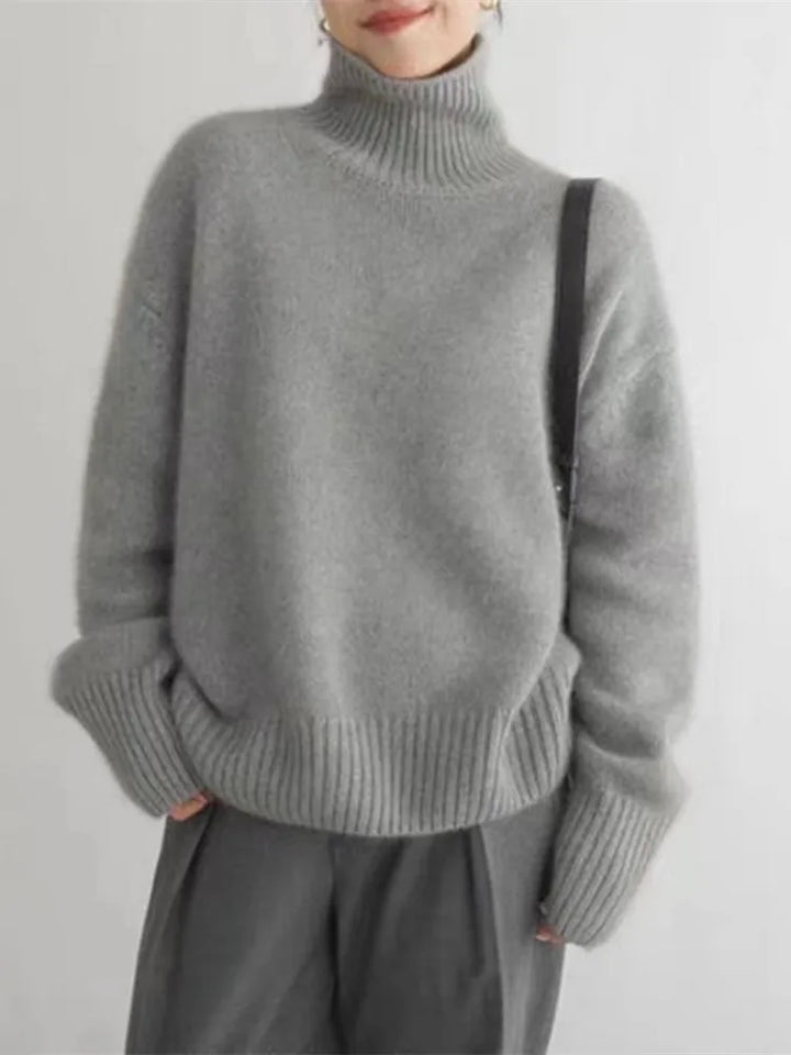 Lefèvre™ Pull Col Roulé en Cachemire