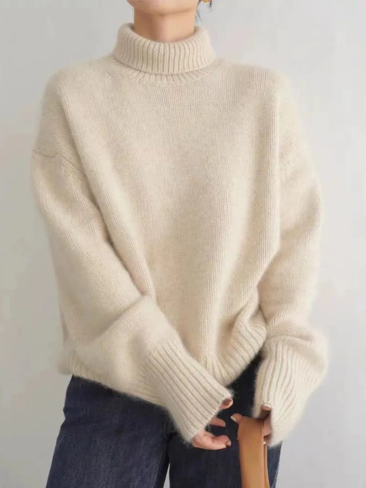 Lefèvre™ Pull Col Roulé en Cachemire
