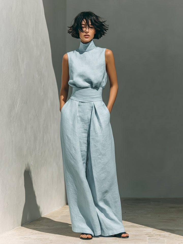 Lefèvre™ WIDE LEG COTTON PANTS FOR WOMEN