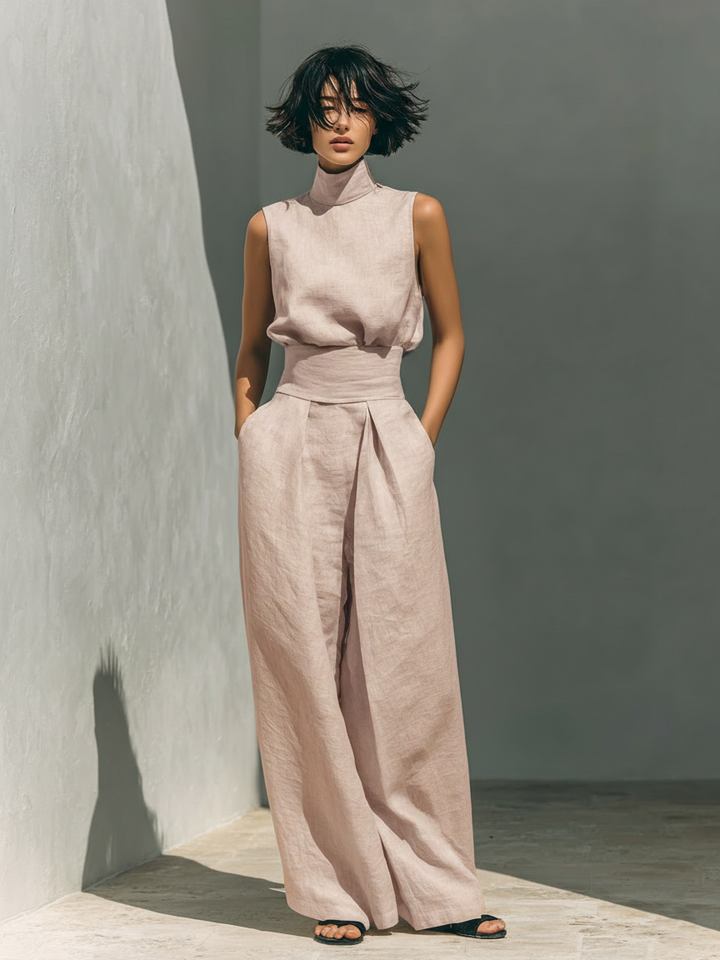 Lefèvre™ WIDE LEG COTTON PANTS FOR WOMEN