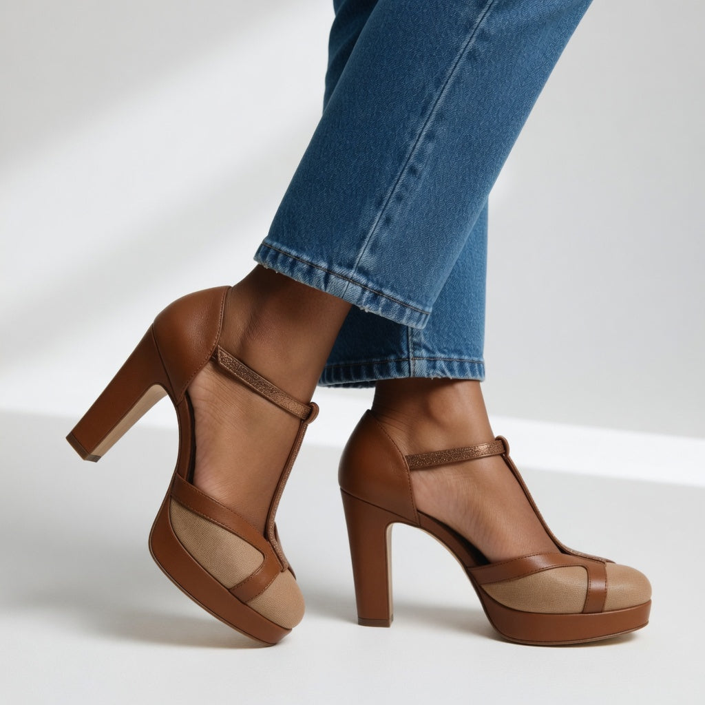 Lefèvre™ Retro Elegance Heels with Ergonomic Support