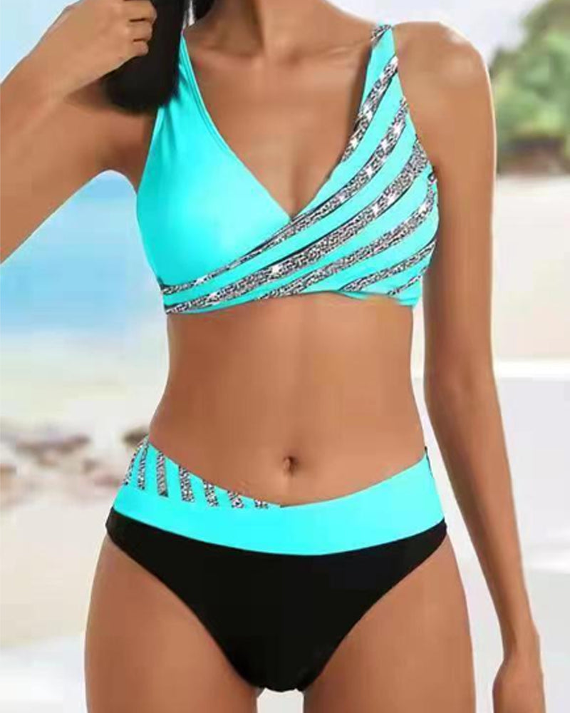 Candela™ | Bikini imprimé en tons chauds
