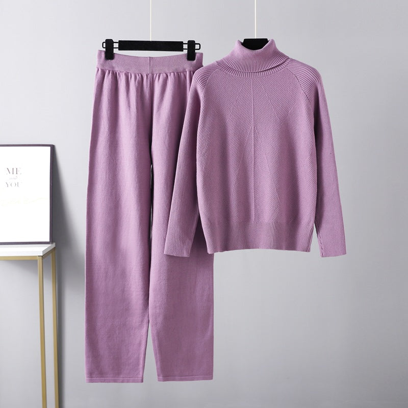 Lefèvre™ Ensemble deux pièces Lounge en tricot torsadé
