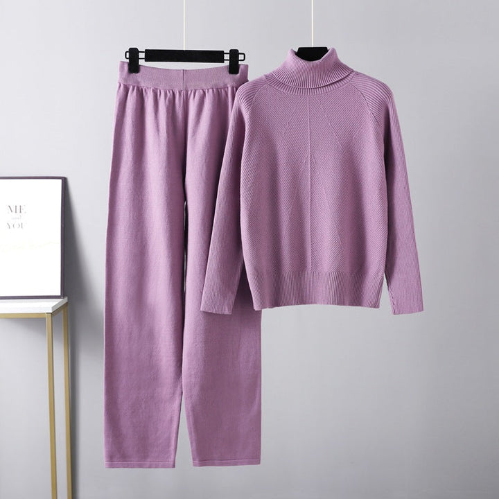 Lefèvre™ Ensemble deux pièces Lounge en tricot torsadé