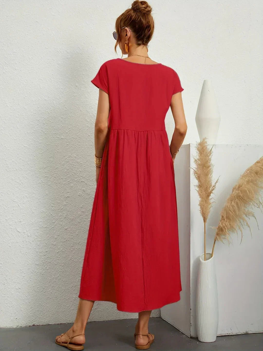 Gabriela | Robe midi fluide d'élégance intemporelle