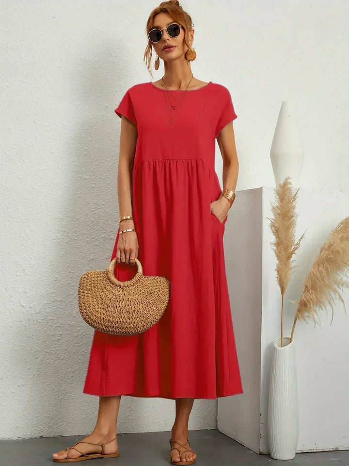 Gabriela | Robe midi fluide d'élégance intemporelle