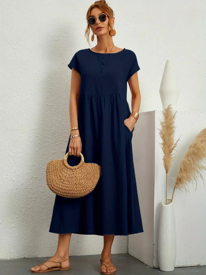 Gabriela | Robe midi fluide d'élégance intemporelle