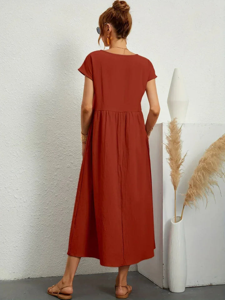 Gabriela | Robe midi fluide d'élégance intemporelle