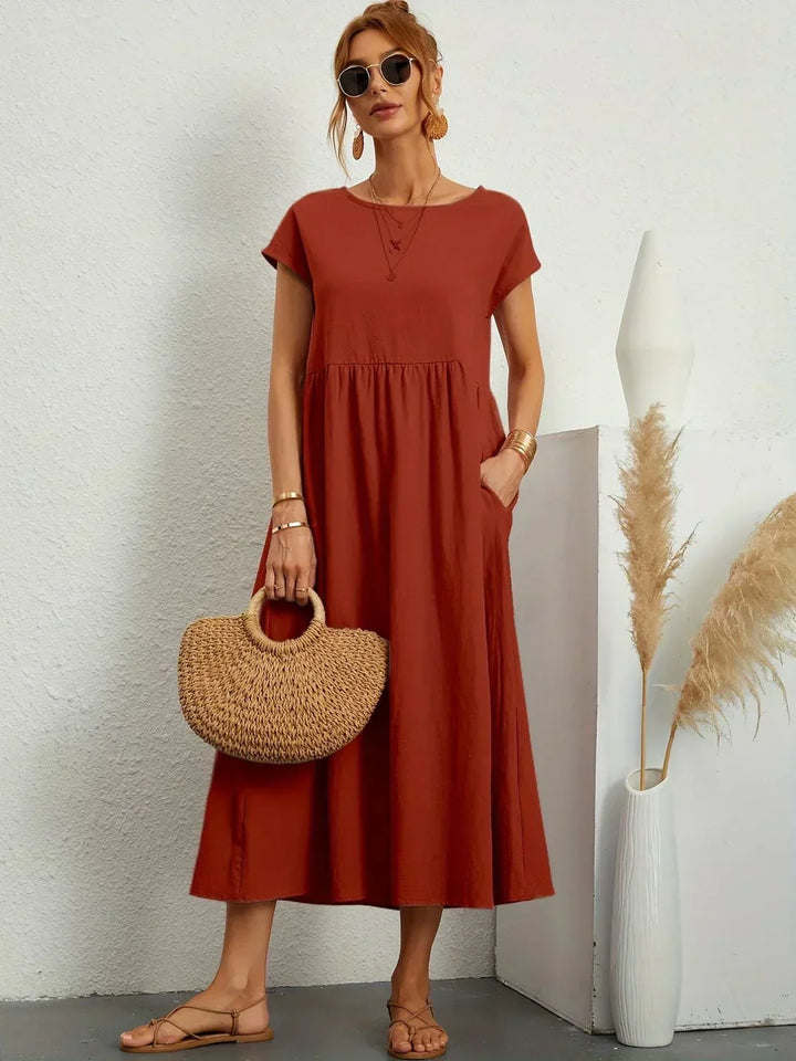 Gabriela | Robe midi fluide d'élégance intemporelle