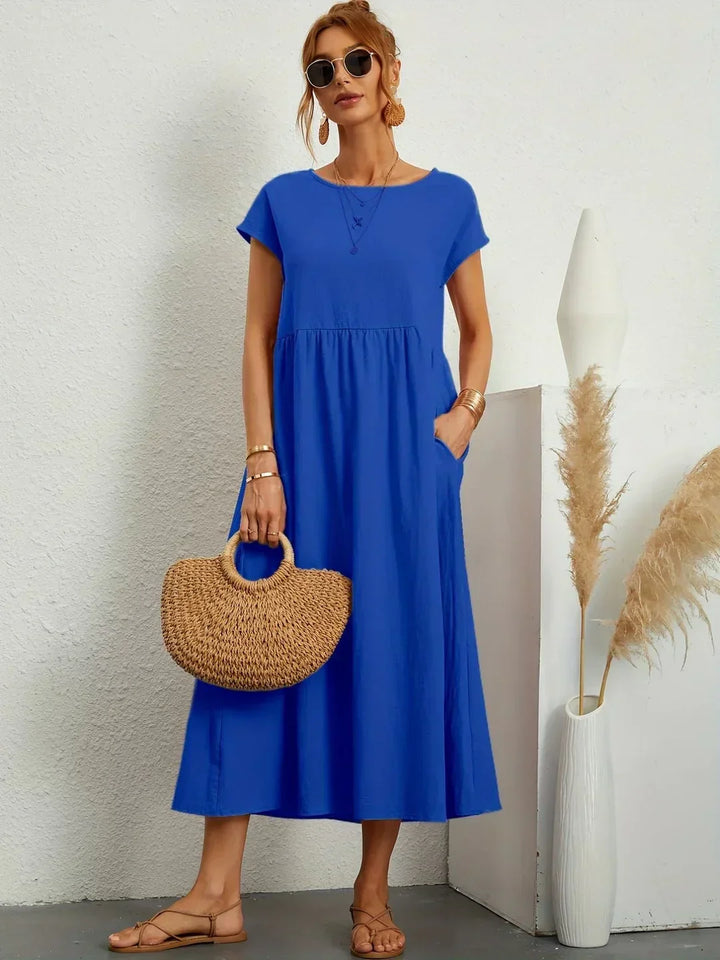 Gabriela | Robe midi fluide d'élégance intemporelle