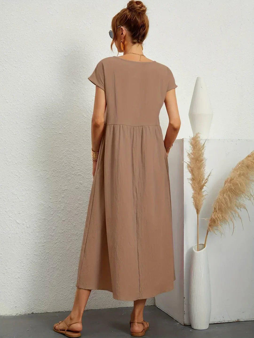 Gabriela | Robe midi fluide d'élégance intemporelle