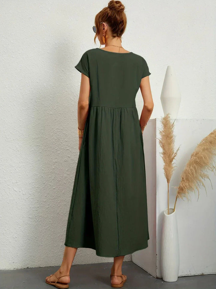 Gabriela | Robe midi fluide d'élégance intemporelle
