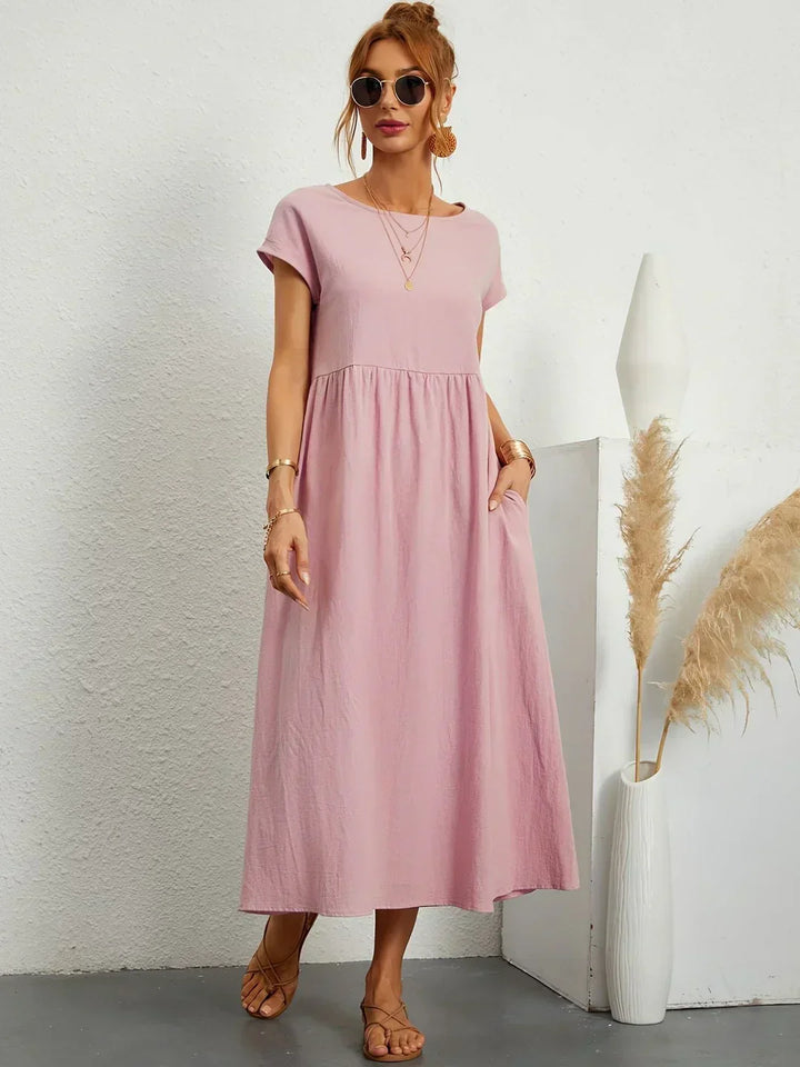 Gabriela | Robe midi fluide d'élégance intemporelle