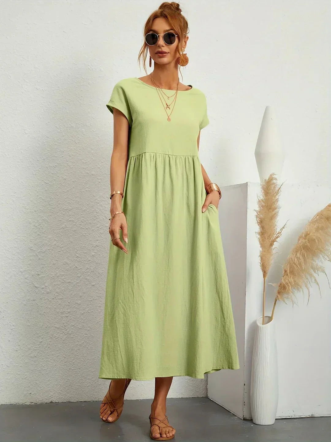 Gabriela | Robe midi fluide d'élégance intemporelle