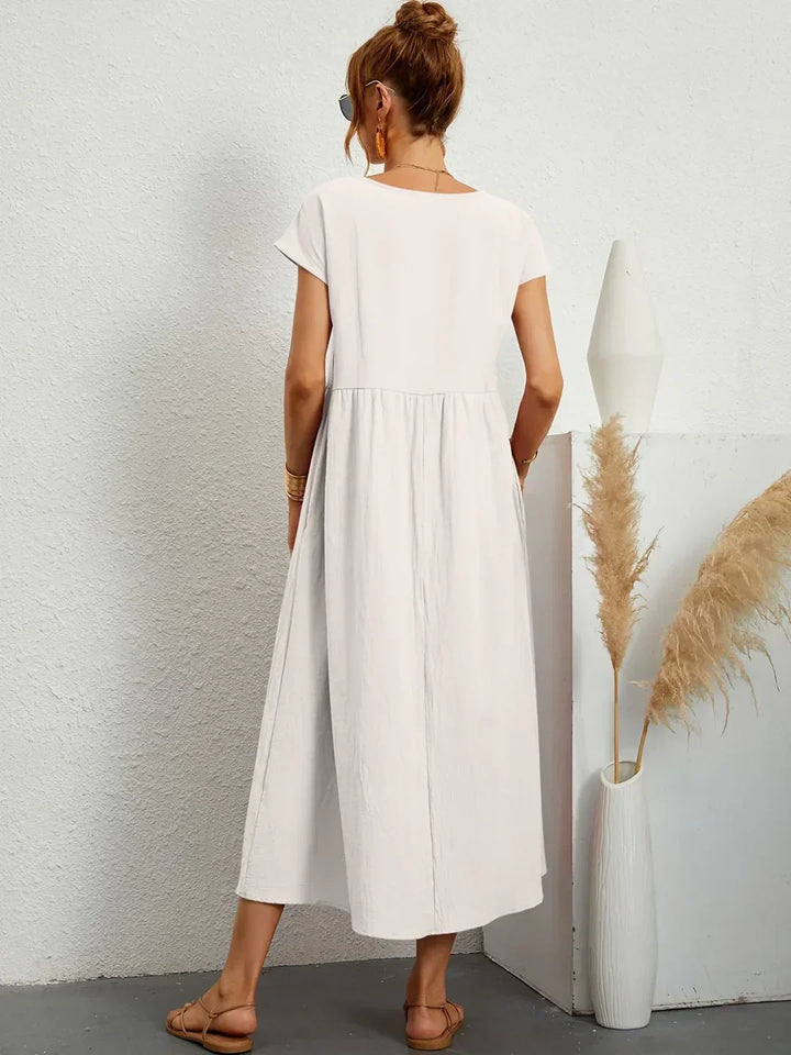 Gabriela | Robe midi fluide d'élégance intemporelle