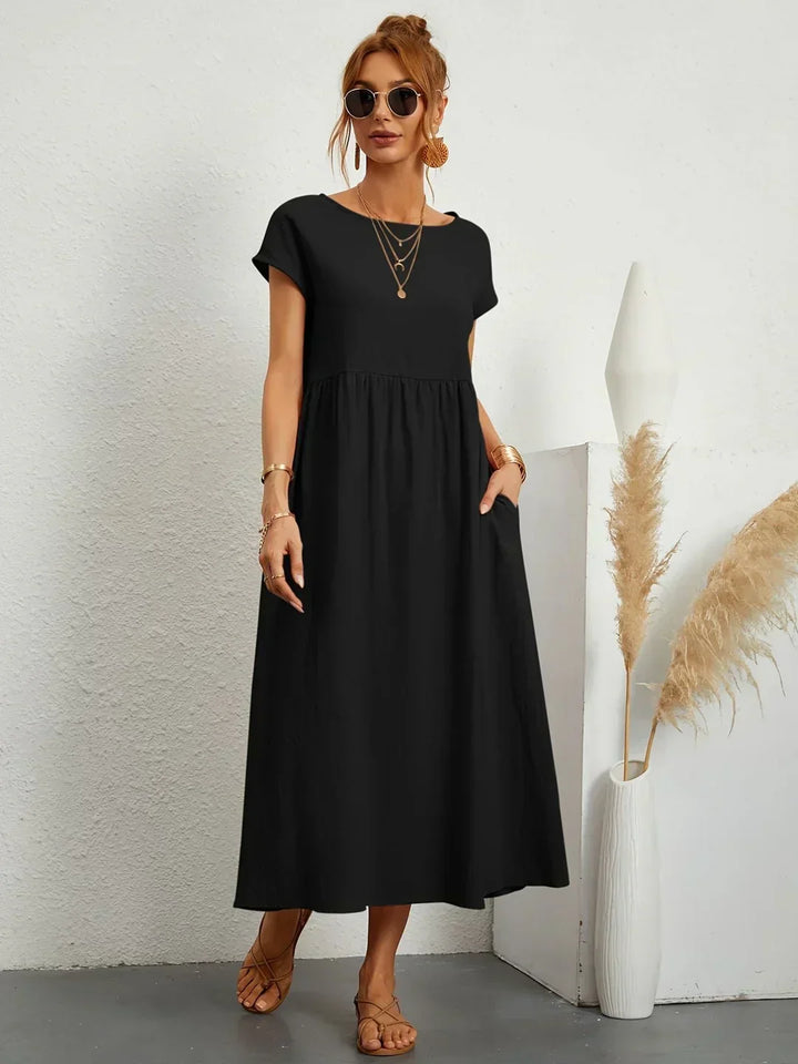 Gabriela | Robe midi fluide d'élégance intemporelle