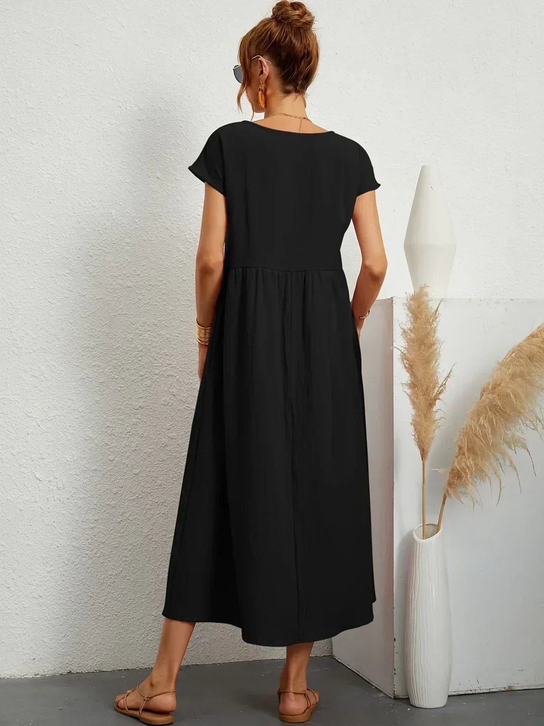 Gabriela | Robe midi fluide d'élégance intemporelle