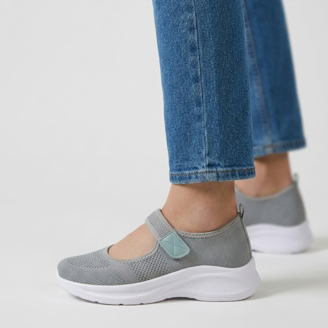Lefèvre™ Sandale confortable femme avec velcro