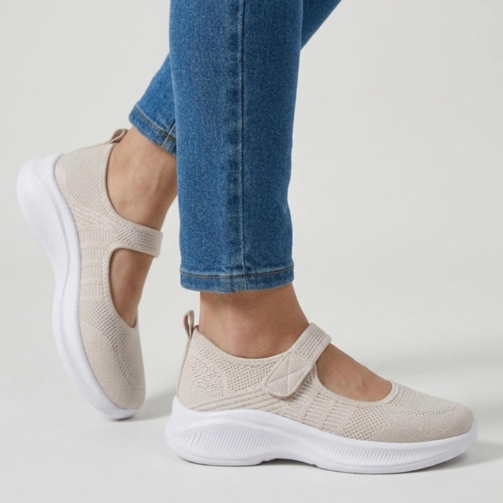 Lefèvre™ Sandale confortable femme avec velcro
