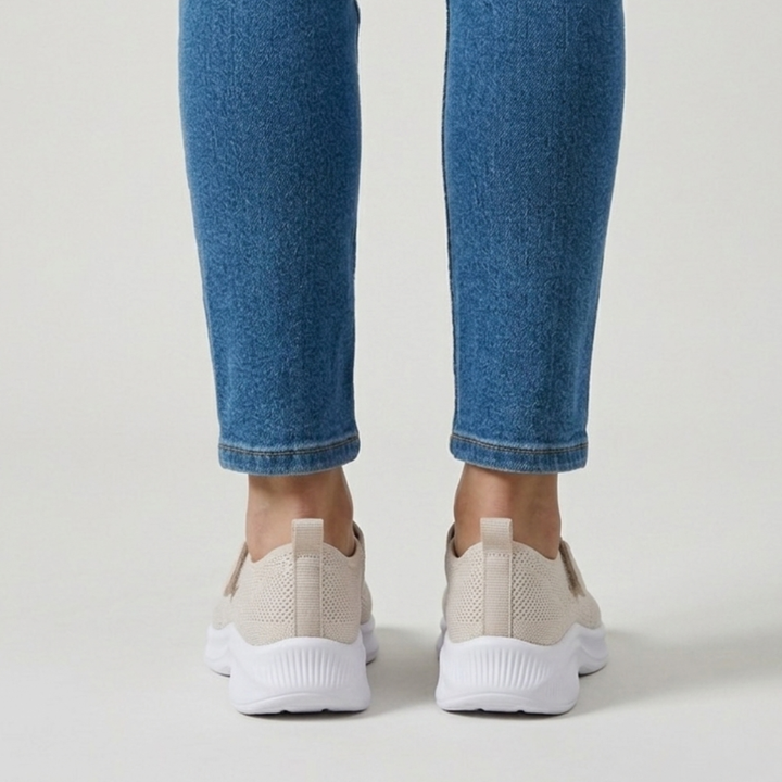 Lefèvre™ Sandale confortable femme avec velcro