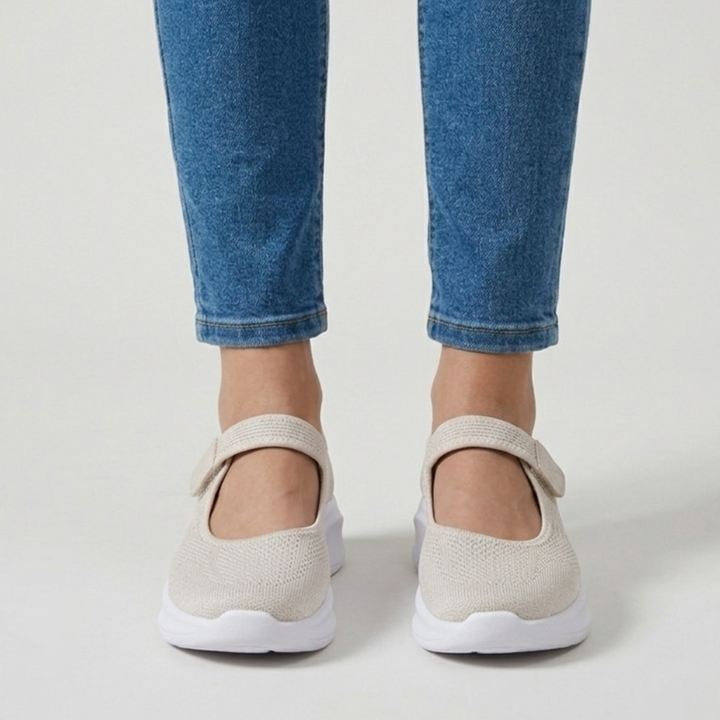 Lefèvre™ Sandale confortable femme avec velcro