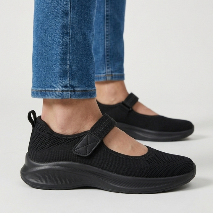 Lefèvre™ Sandale confortable femme avec velcro