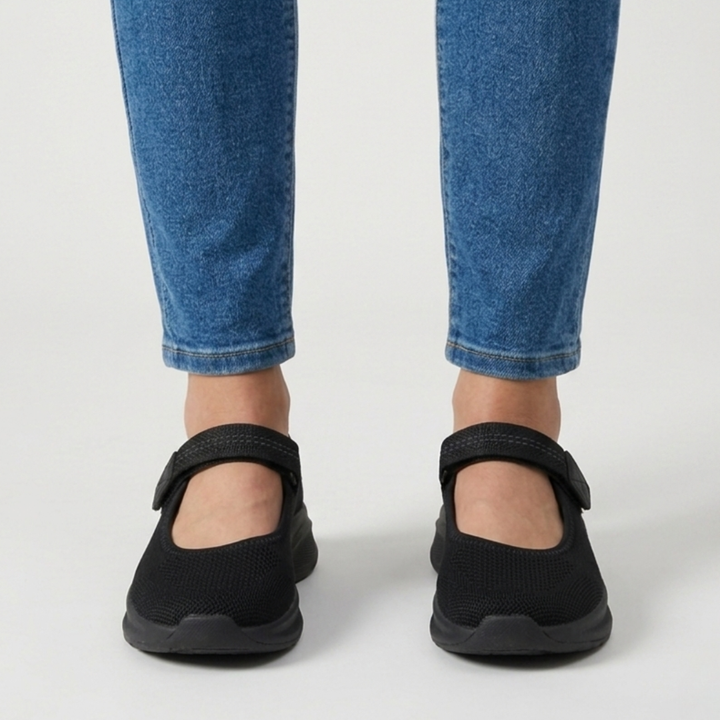Lefèvre™ Sandale confortable femme avec velcro
