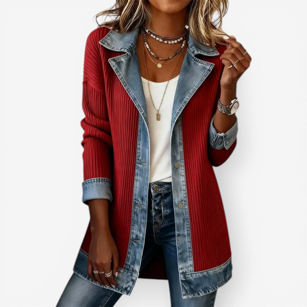 Lefèvre™ Veste en denim mélangé