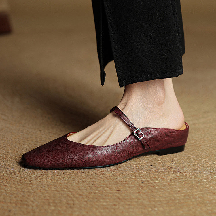 Lefèvre™ Authentic Leather Mules