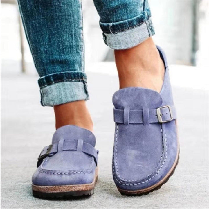 Linda™  Sabots en Suède avec Boucle Confort