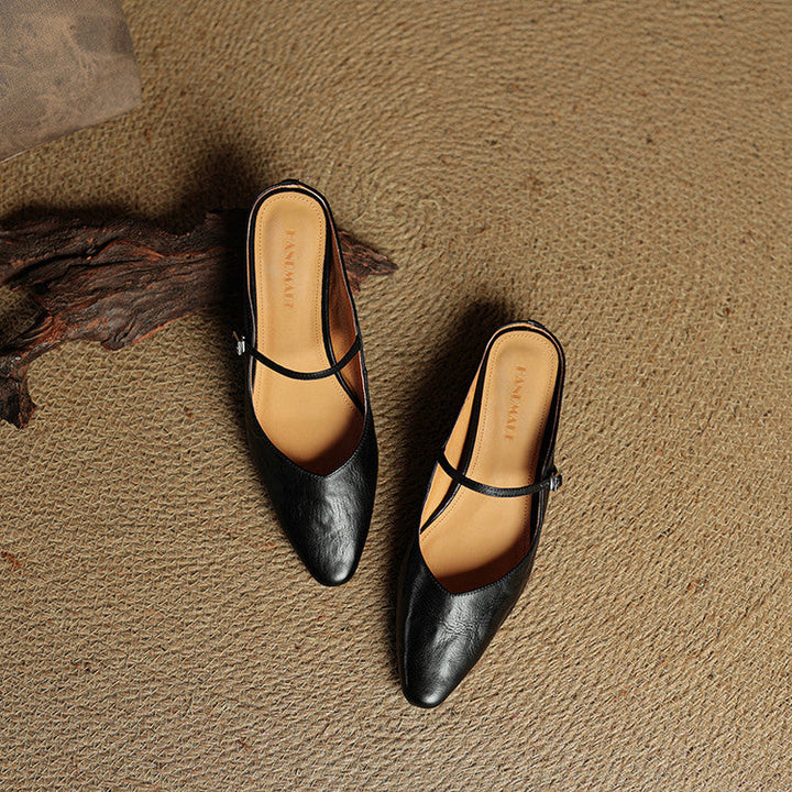 Lefèvre™ Authentic Leather Mules