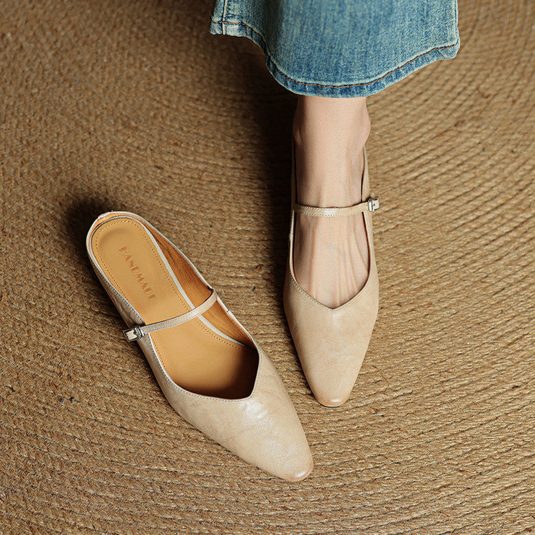 Lefèvre™ Authentic Leather Mules