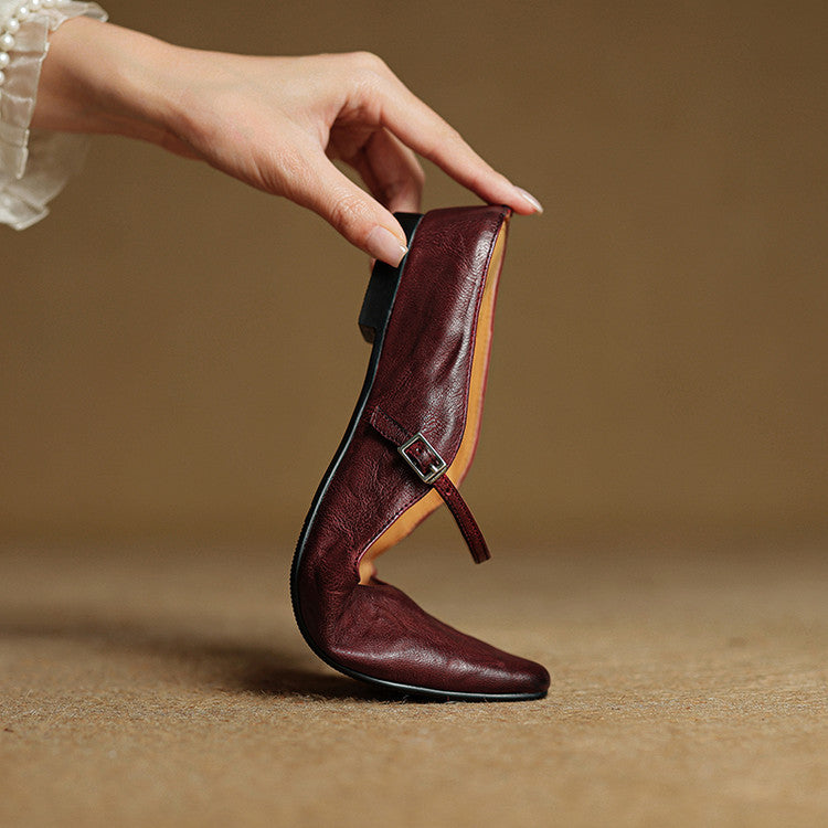 Lefèvre™  mules en cuir authentique