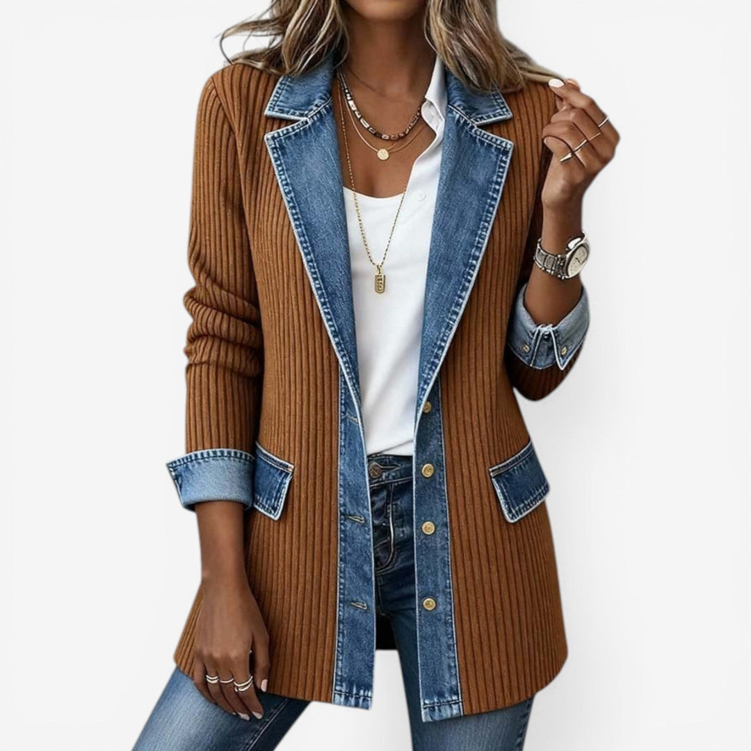 Lefèvre™ Veste en denim mélangé