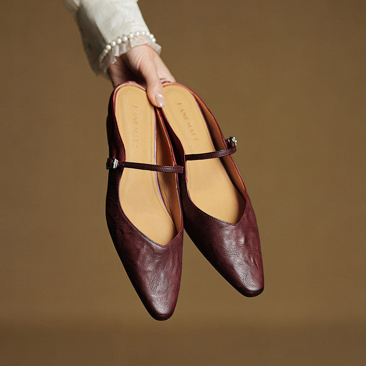 Lefèvre™ Authentic Leather Mules