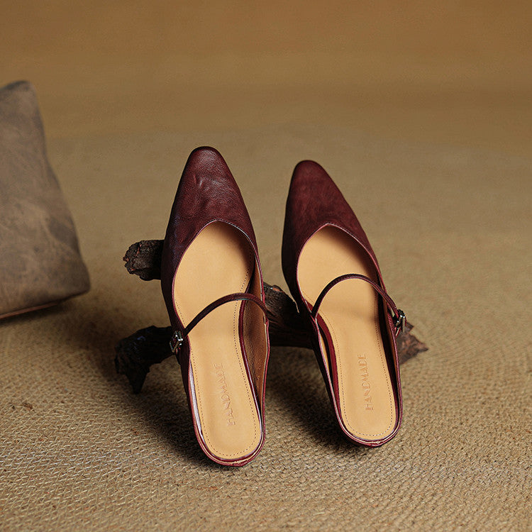 Lefèvre™ Authentic Leather Mules