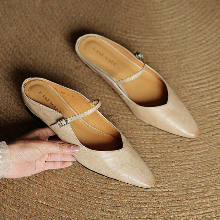 Lefèvre™ Authentic Leather Mules