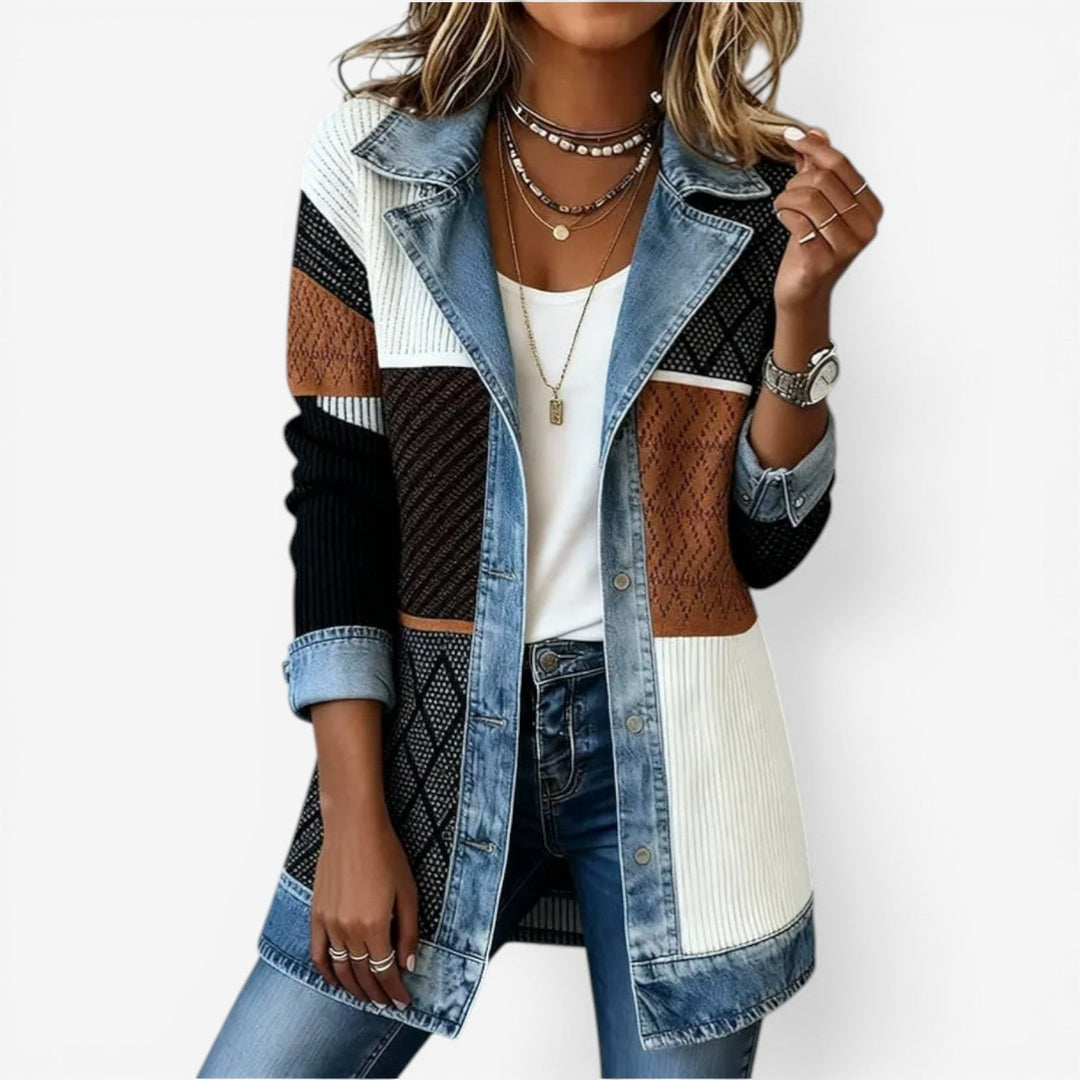 Lefèvre™ Veste en denim mélangé