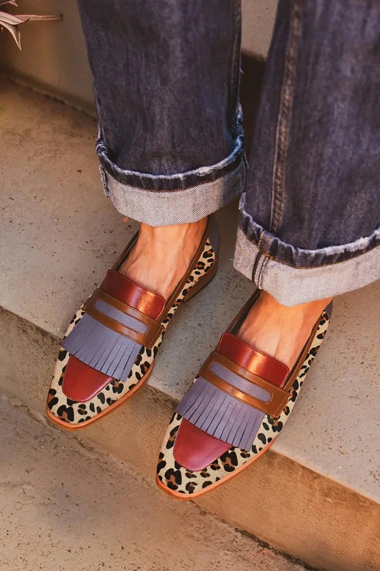 Zelda - Elegant Leopard Moccasin