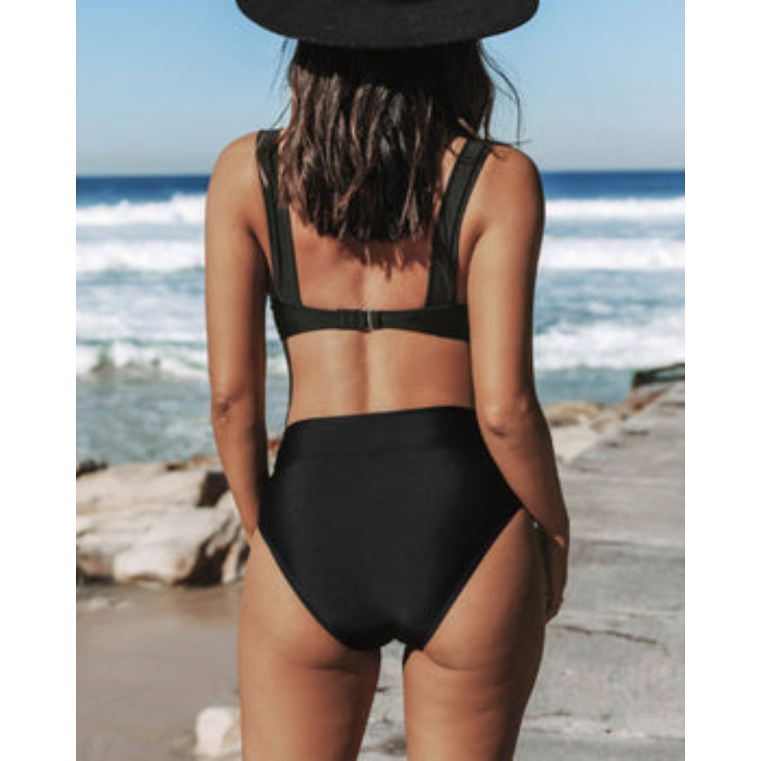 Noa™ | Maillot de bain taille haute uni