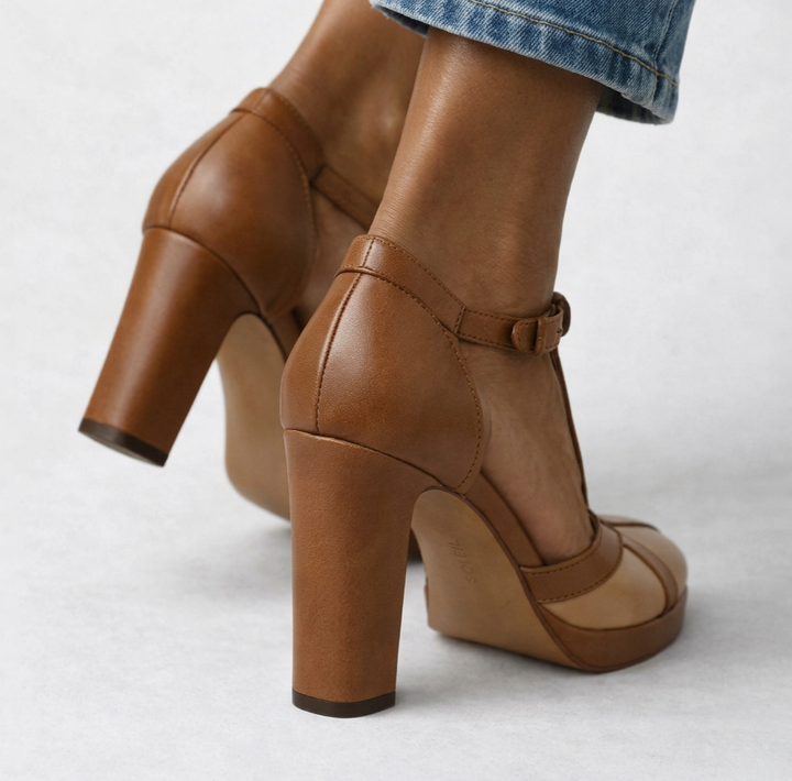 Lefèvre™ Retro Elegance Heels with Ergonomic Support