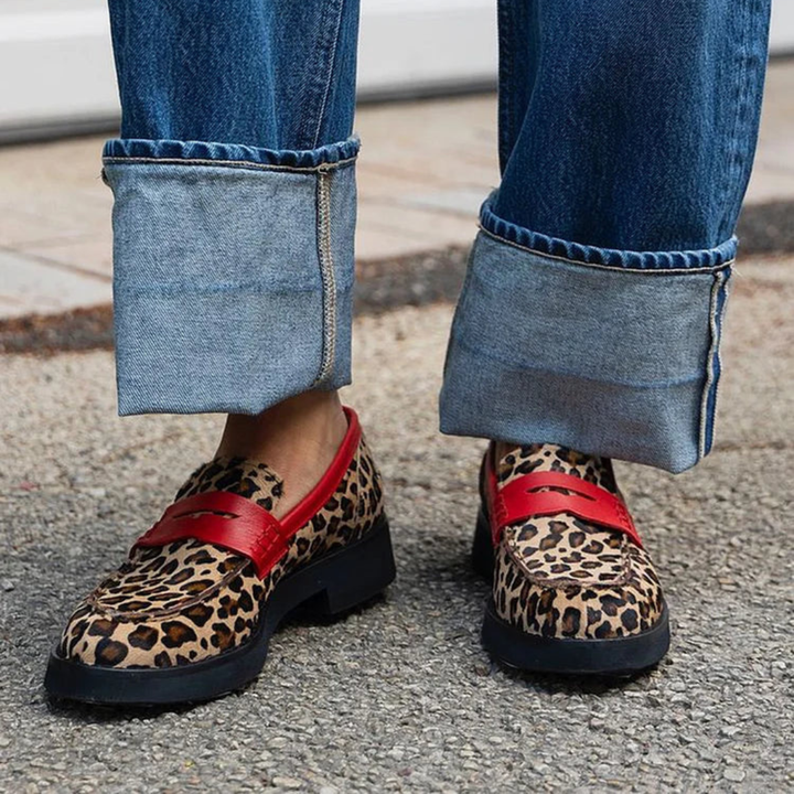 Roxie - Wild Print Moccasins