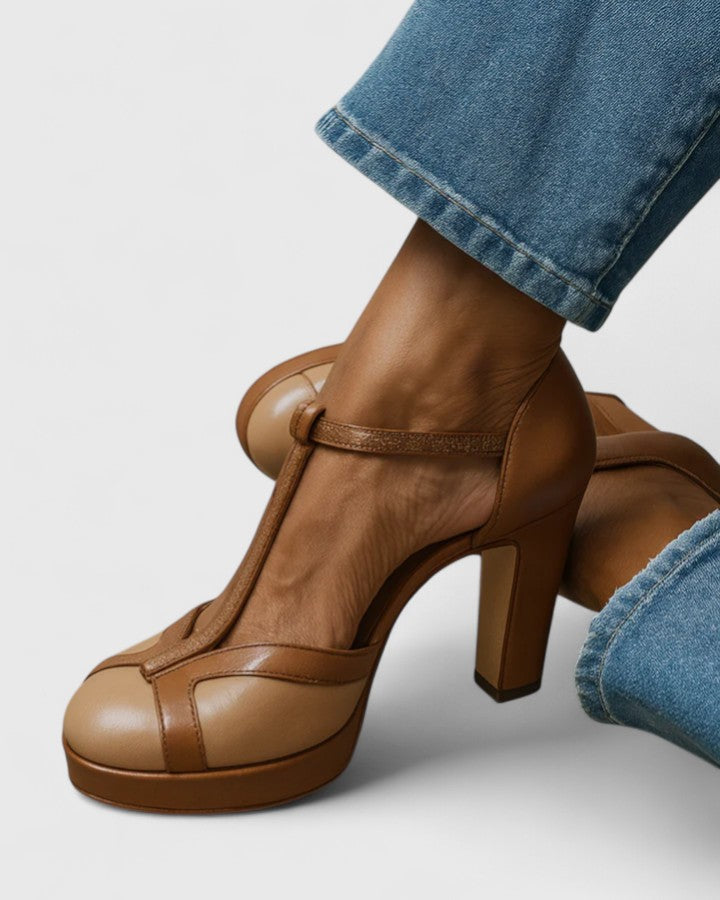 Lefèvre™ Retro Elegance Heels with Ergonomic Support