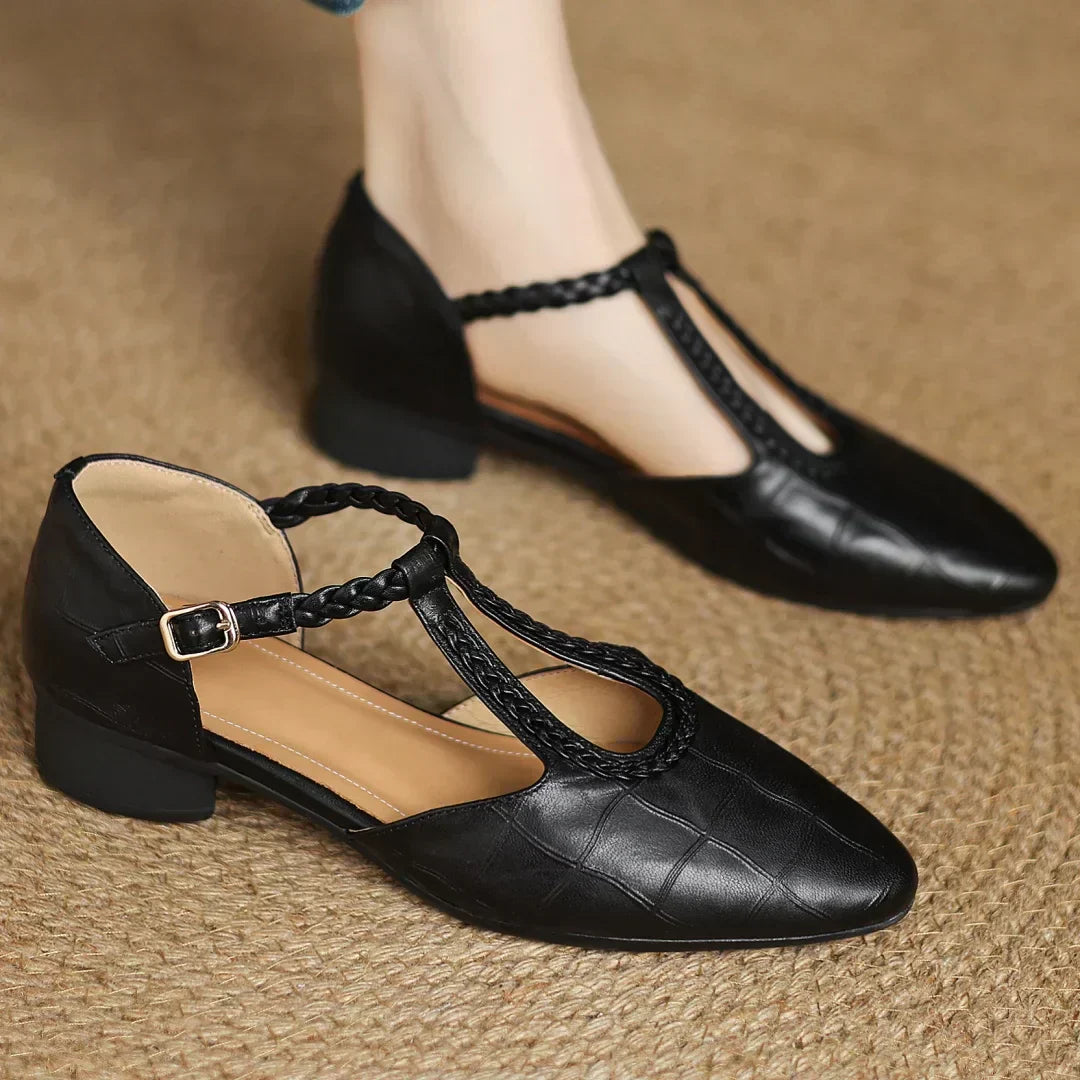 Eliane – Leather Mary Janes