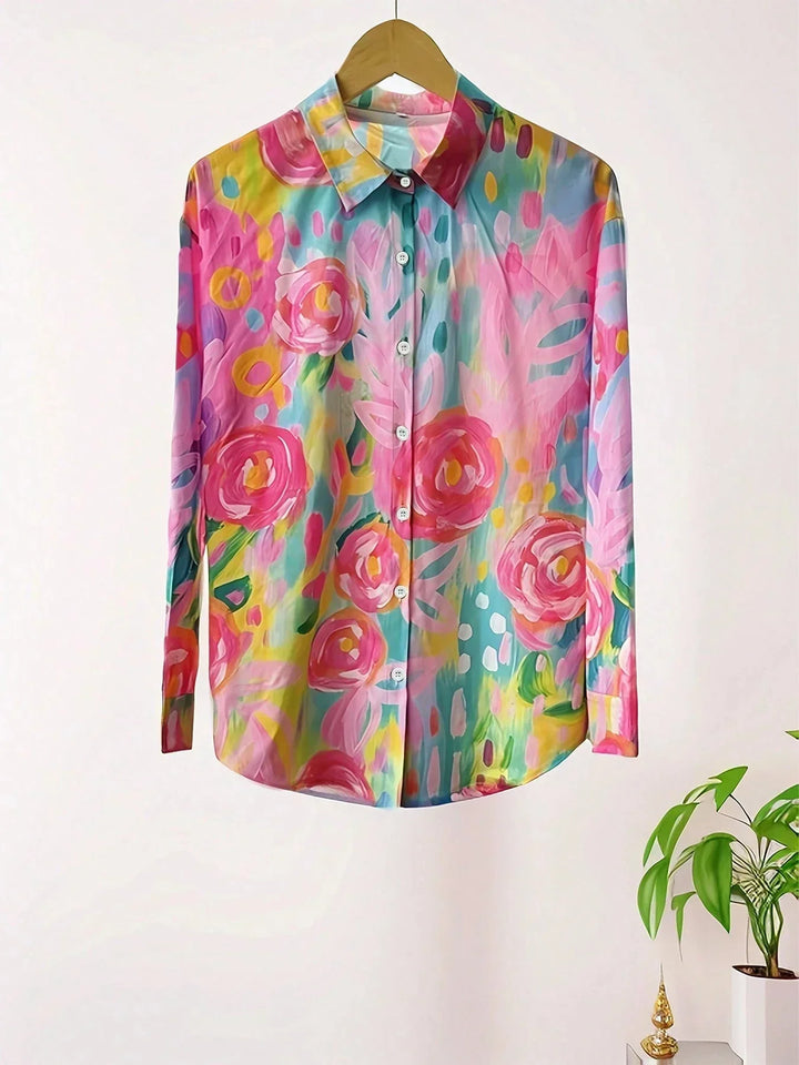 Lefèvre™ Chemisier à motifs colorés