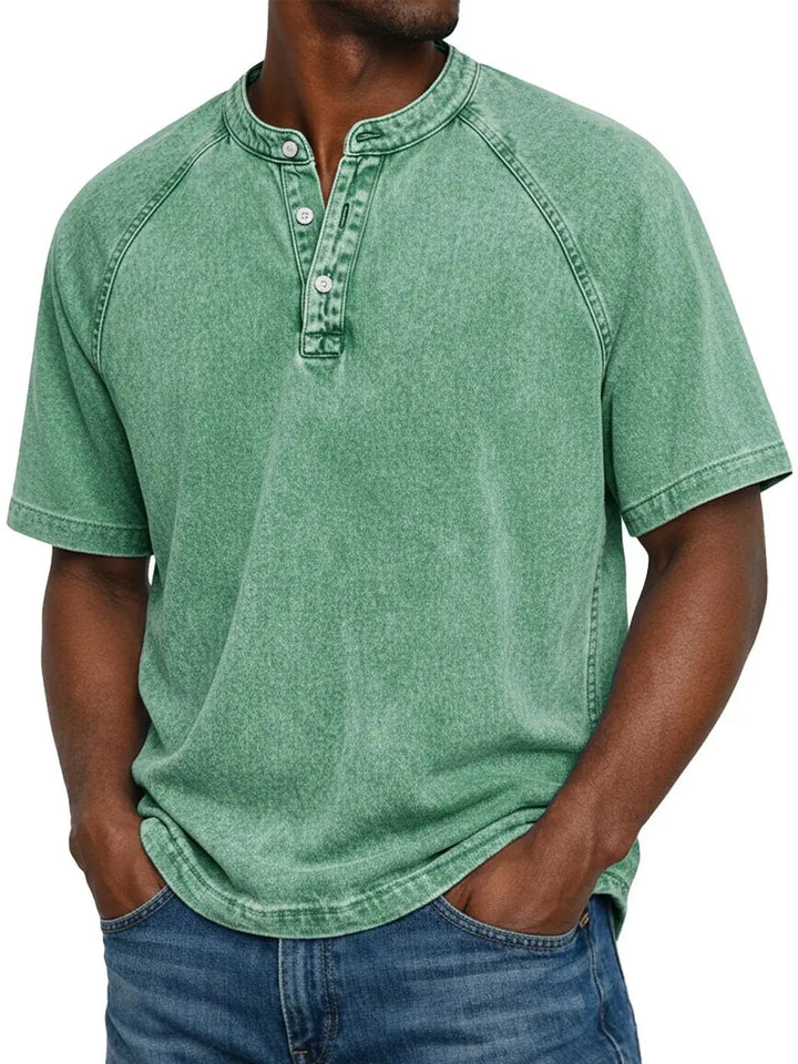 Mike™  Chemise vintage boutonnée pour homme