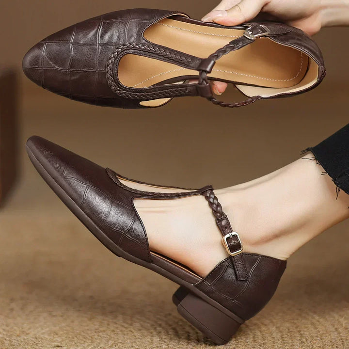 Eliane – Leather Mary Janes