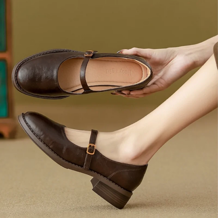 Brigitte – Comfort Leather Mary Janes