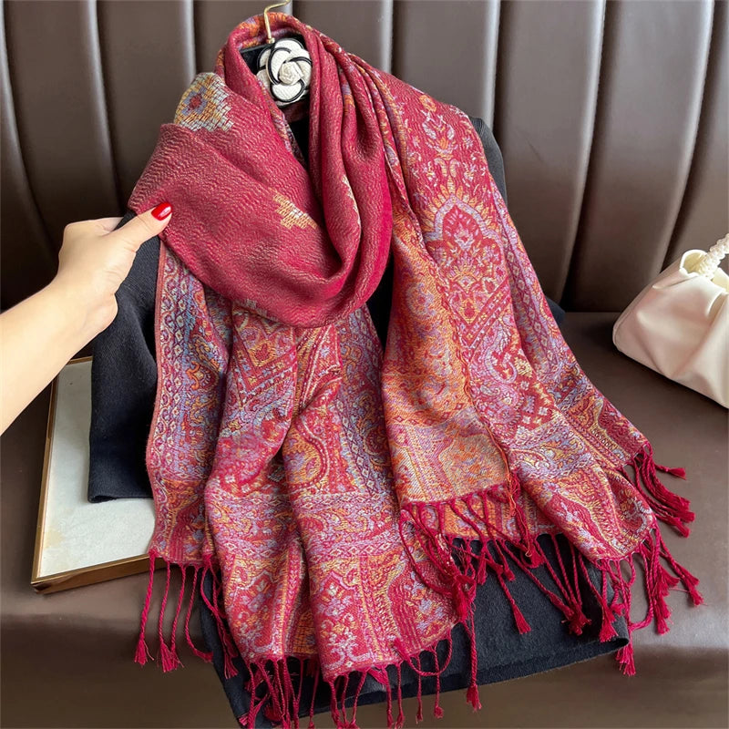 Lefèvre™ Écharpe à Motifs Bohème